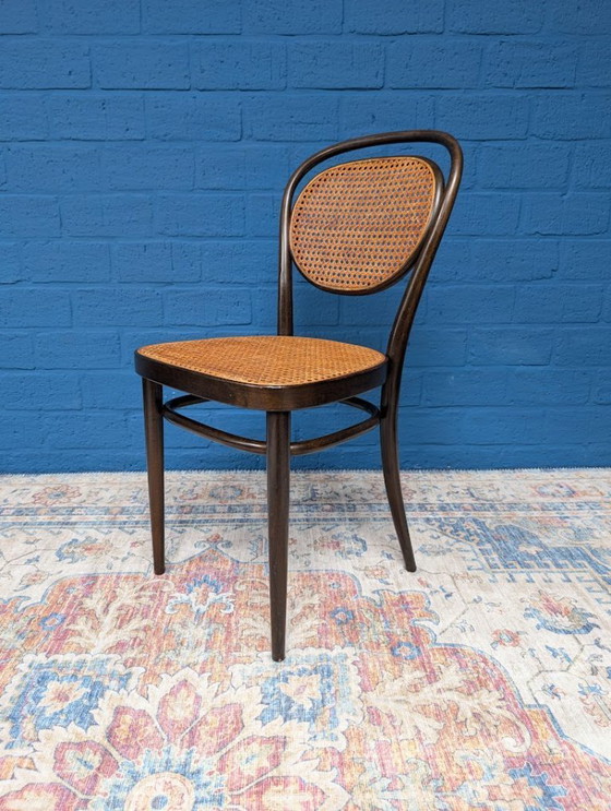 Image 1 of 7x Vintage rattan chairs, model 215r, Thonet