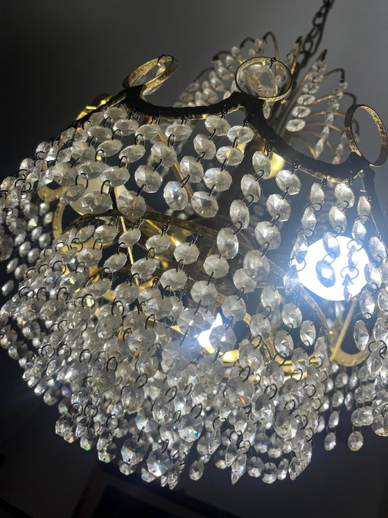 Lustre Swarovski, Cristal, Or, Blanc (photo 4 sur 6)