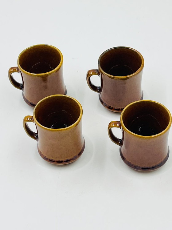 Image 1 of Set 4 Tazzine Espresso Deco Hälsingborg Bari 15/1 Marrone