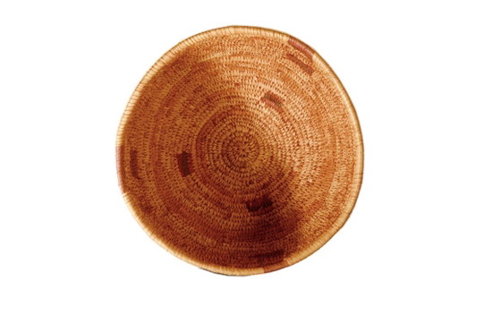 Cesta artesanal tejida con hojas de ratán, África Occidental, 25x16cm – Objetos decorativos, Rattan (photo 5 of 6)