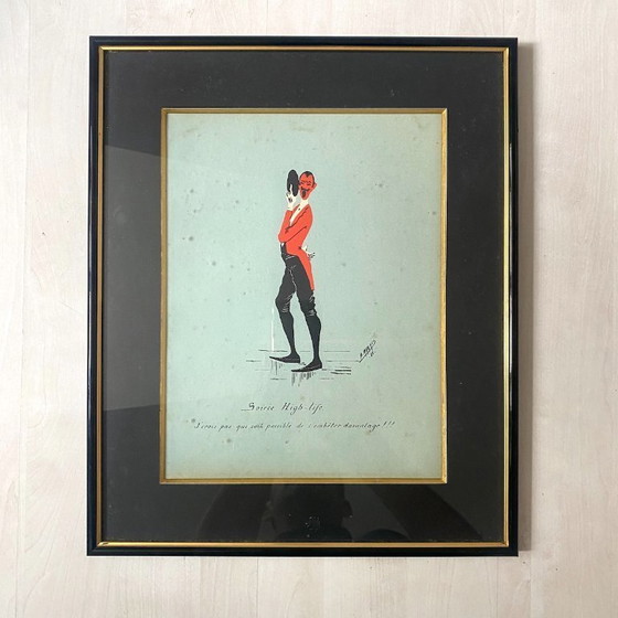 Image 1 of Set van 5 ingelijste illustraties van Maurice Marais, 19e eeuw