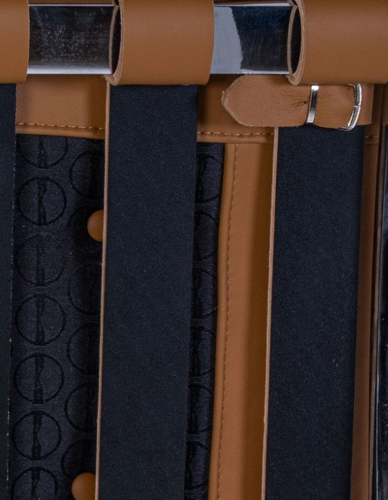 Image 1 of Sillón Knoll Barcelona - Nuevo, sin estrenar, en piel color caramelo y coñac - Diseño de L. Mies van der Rohe y Lilly Reich, 192