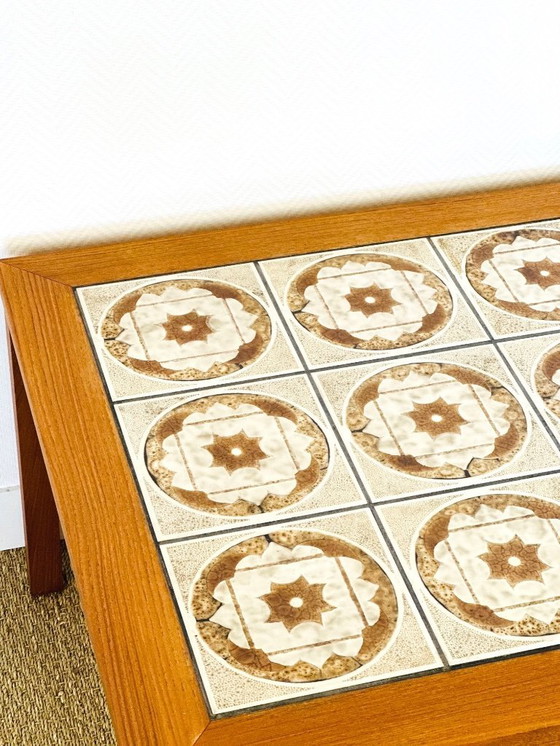 Image 1 of Scandinavische salontafel van teakhout en keramiek, 1960