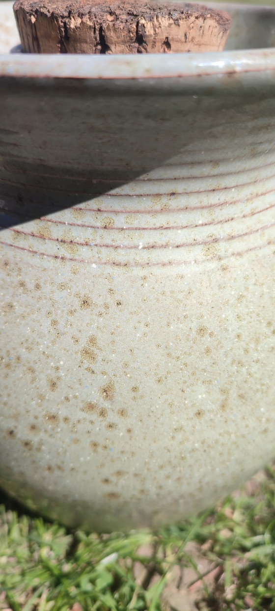 Image 1 of Handcrafted water cooler pitcher, La Draille Pottery (Anduze)