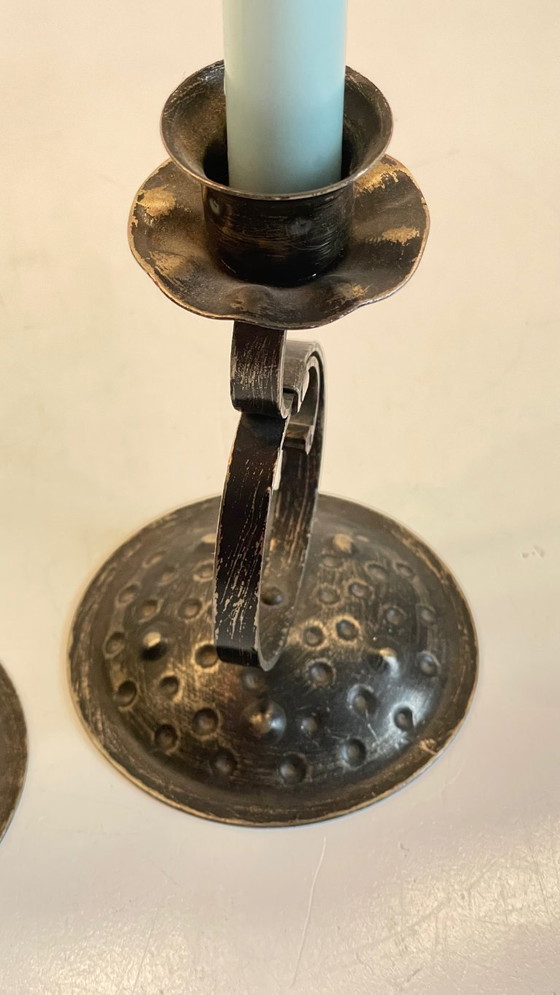 Image 1 of BOUGEOIRS Métal à Patine Noire VINTAGE