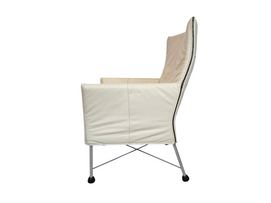 Image 1 of Montis - diseño Gerard van den Berg - modelo Chaplin - Piel - crema/blanco -.