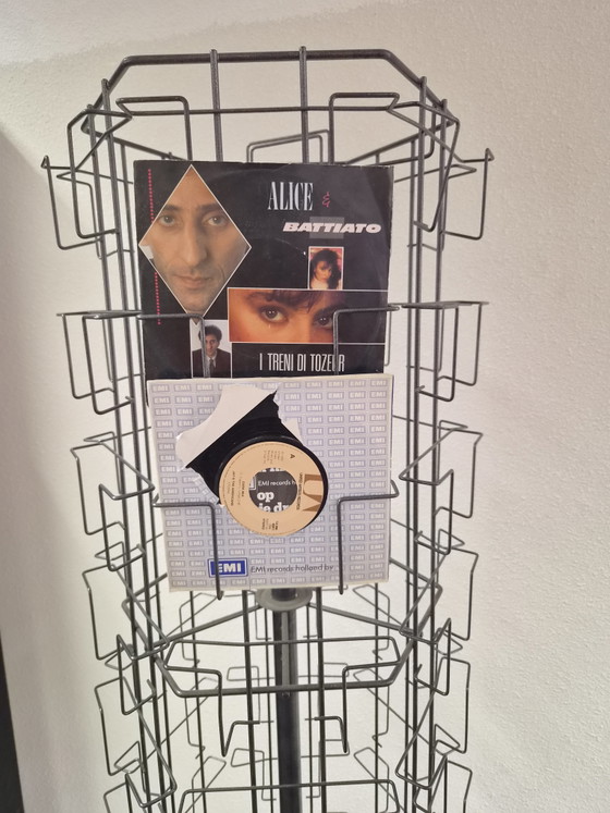 Porte-disques ou porte-cartes postales – Porte-revues, Metal, Plastic (photo 3 of 7)