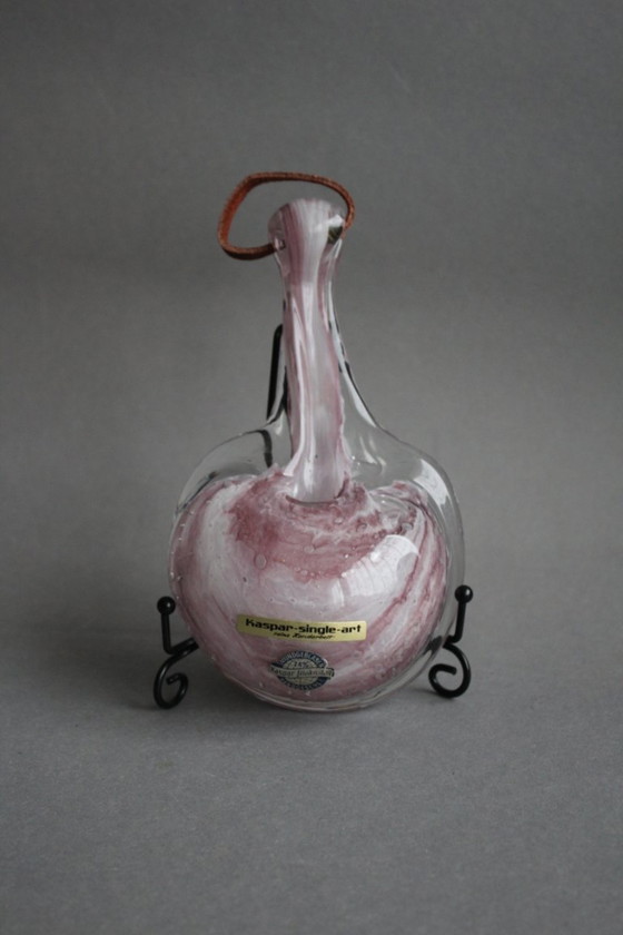 Image 1 of Mid-century wall vase made of mouth-blown glass, Kaspar Glas Studio
