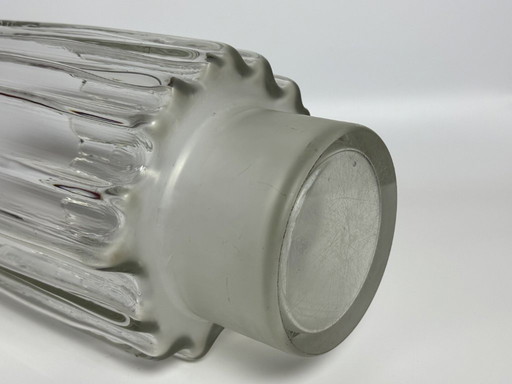 Very Rare Tapio Wirkkala Cogweel Crystal Vase, 33 cm. Finland 1960s.