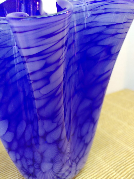 Image 1 of Vase Mouchoir En Verre De Murano, 1970