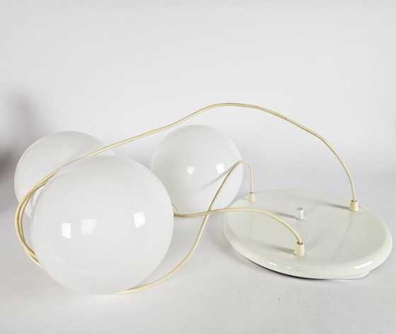 Image 1 of Woja style - Cascade Space Age lighting - opaline - 1970s