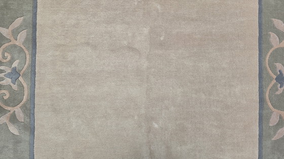 Image 1 of Handmade vintage Oriental Modern Contemporary rug soft pink 253x347cm