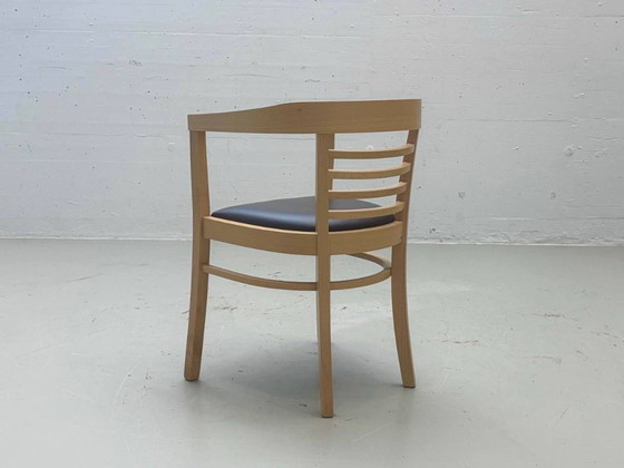 Sillón “Charles” de Jan Kurtz en madera de haya y cuero, 2012. – Sillas auxiliares, Leather, Wood (photo 8 of 12)