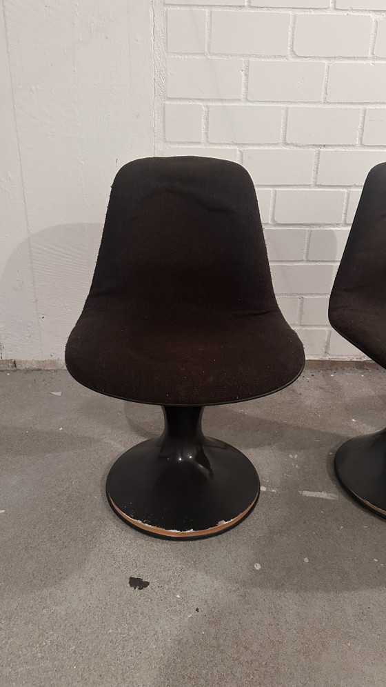 Herman Miller Orbit-stoelen – Farner & Grunder – Vintage Space Age – Set van 4 – Eetkamerstoelen, Plastic (photo 12 of 14)