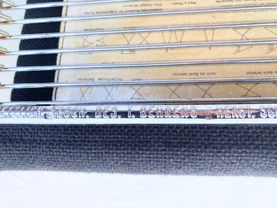 Image 1 of 2 barkrukken, model Kreuzschwinger, ontworpen door Till Behrens voor Schlubach, jaren 80.