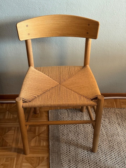 Chaises Børge Mogensen Fredericia J39, chêne légèrement huilé