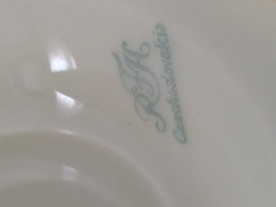 Art Deco Fruit Bowl/Compotier on Stand, 1918-1930 – Robert Hank, Tableware, Porcelain (photo 7 of 13)