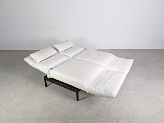 Image 1 of Divano originale Rolf Benz Plura in pelle a due posti beige chiaro