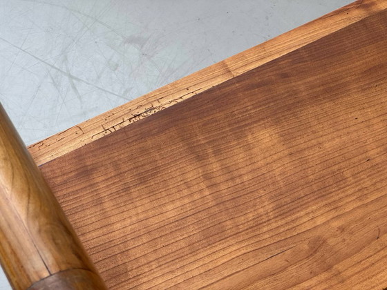Image 1 of Biedermeier-style cherrywood bench, 1930s