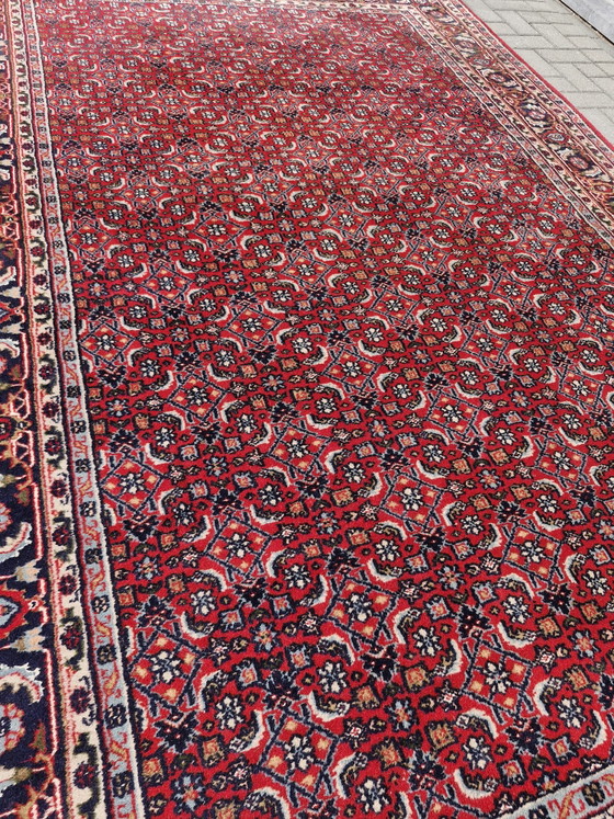 Vintage Handgeknoopt Perzisch Bidjar Tapijt – Iran – 305 x 200 cm – Vloerkleden en tapijten, Cotton, Wool (photo 13 of 15)