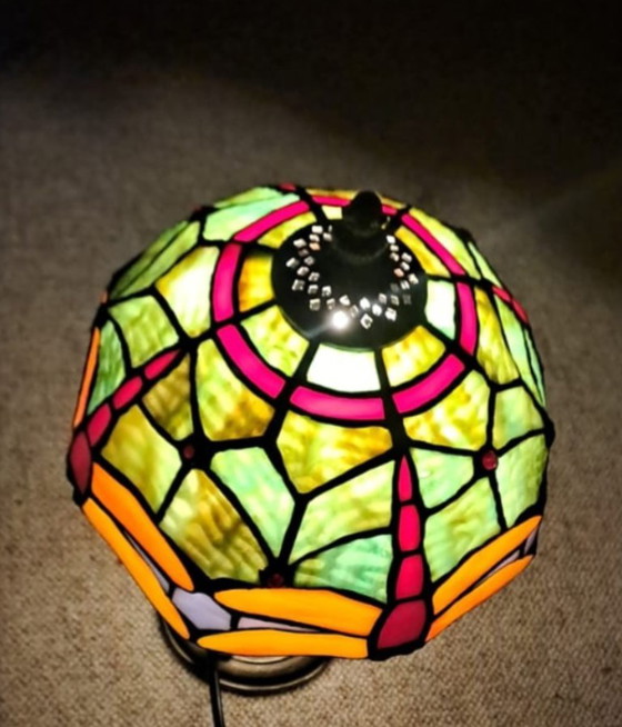 Tiffany Table lamp – Glass, Metal (photo 5 of 5)