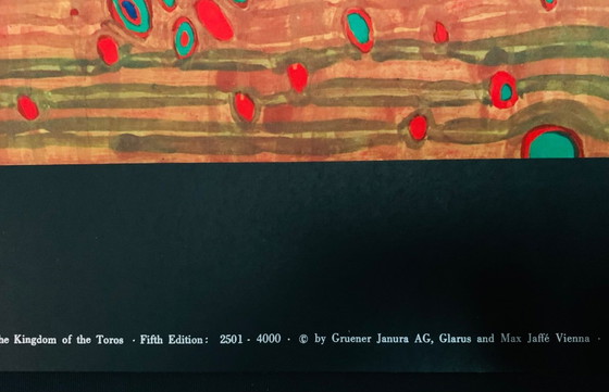 Image 1 of Friedensreich Hundertwasser: "Schwarzes Mädchen - Entdeckung in den Blauen Bergen des Königreichs der Toros, 1976.