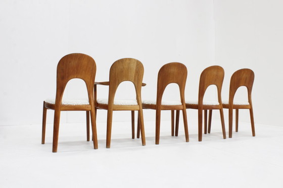 Image 1 of 5 Vintage Danish dining room chairs by Niels Koefoed for Koefoeds Hornslet
