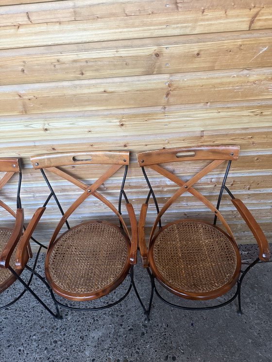 Image 1 of 5 x vintage bistro stoelen