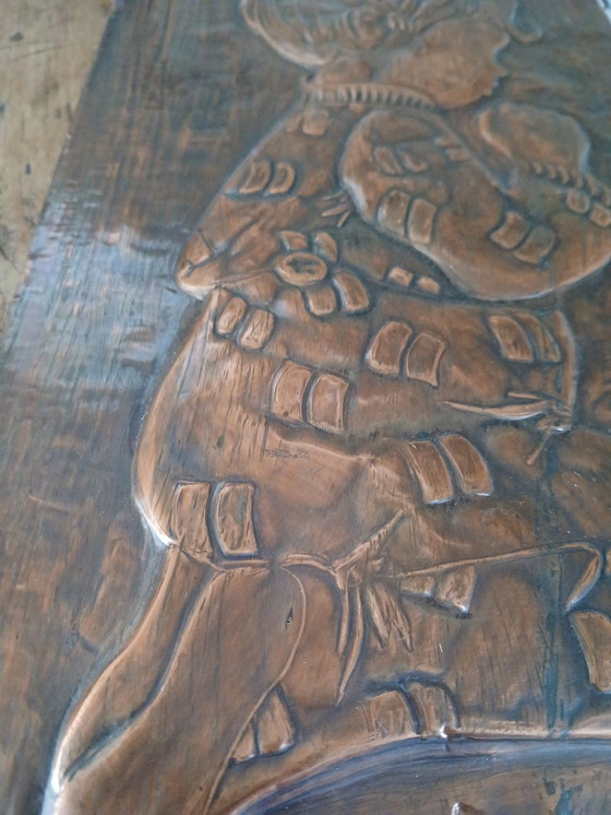 Image 1 of Decorazione murale in rame religiosa