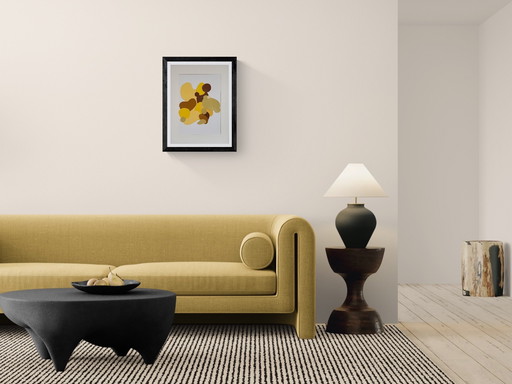 Maria Cascade – Waterval — “Golden Stillness” (Abstract Paper Relief, 2026)