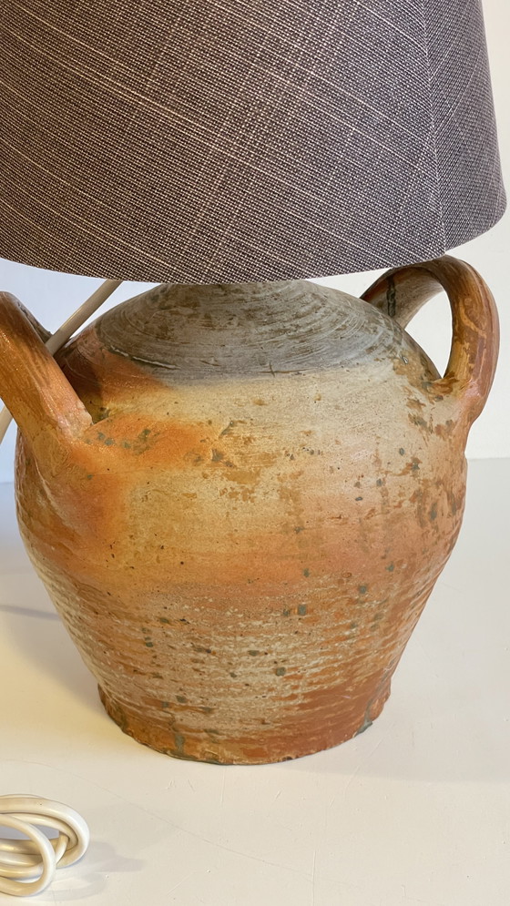 Image 1 of Vintage French Pottery Lamp