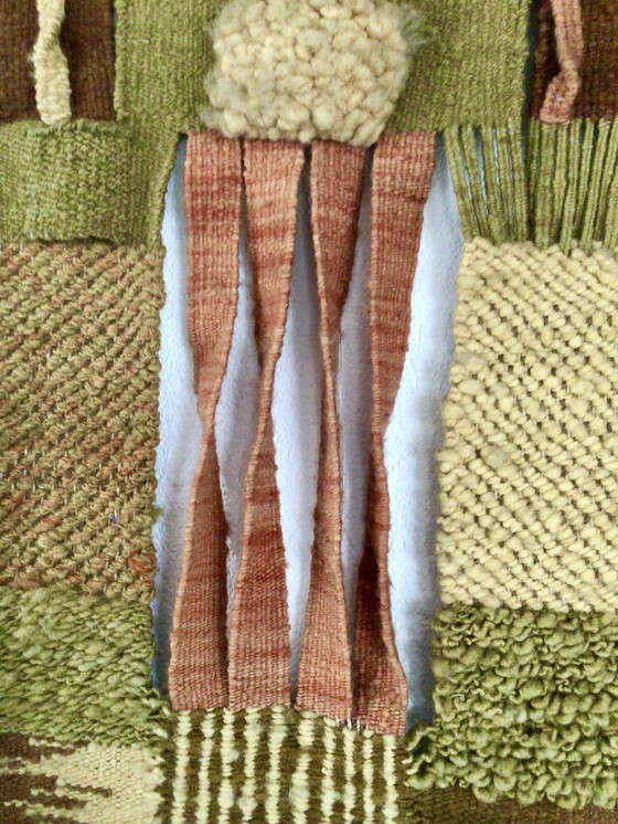 Image 1 of tapisserie murale vintage faite main, pièce unique