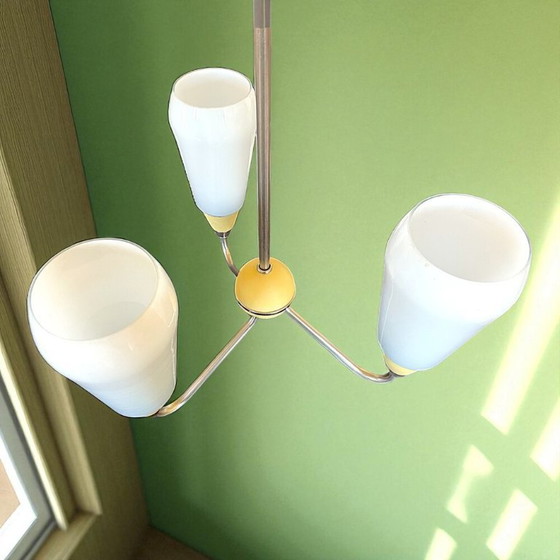 Image 1 of Mid Century Modern 3-light chandelier 