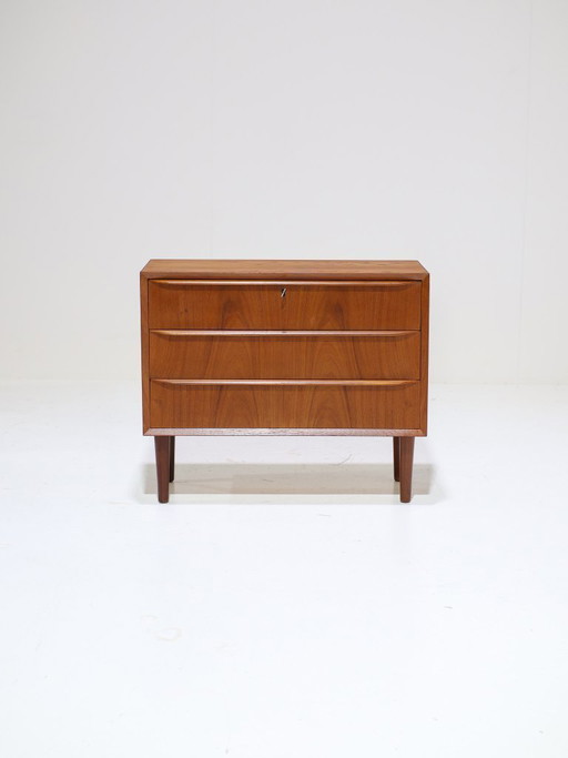 Ladekast teakhout vintage 1960s Deens