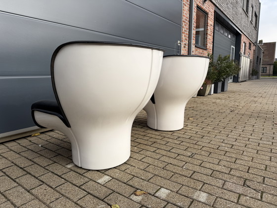 Image 1 of 2x 1st edition Comfort Joe Colombo Elda chairs Top condition!!