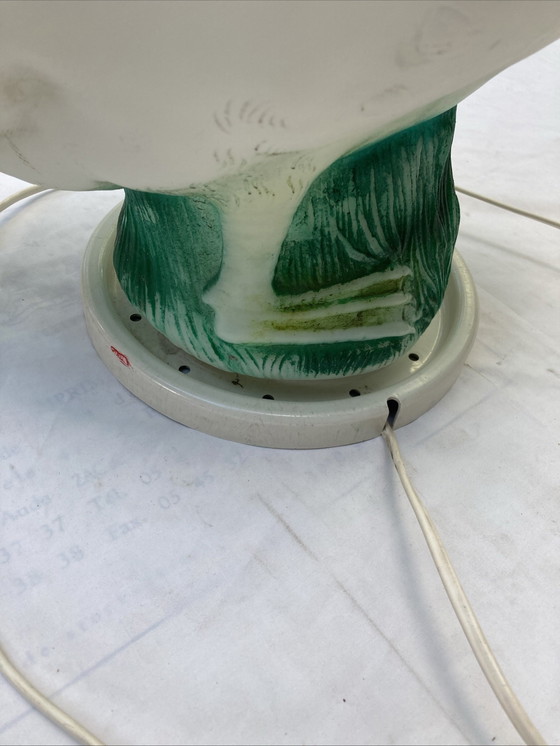 Image 1 of Grote 80's ganzenlamp op metalen voet