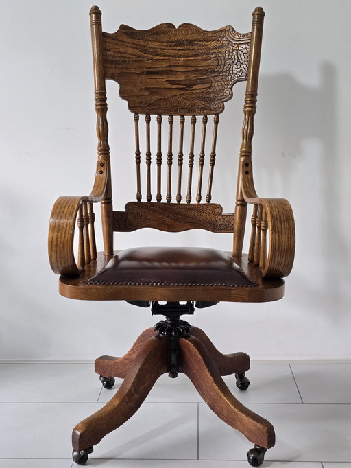 Andy Thornton Ltd - Office chair -Wood,
Iron - Antique style