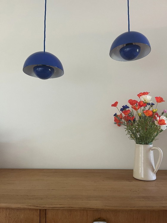 Image 1 of Vaso da fiori vintage Louis Poulsen 2x - Verner Panton - VP1