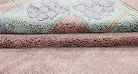 Original Modern Designer Highland Wool Rug Nepal 344 x 249 cm, Rugs & carpets, Pink (photo 6 of 7)
