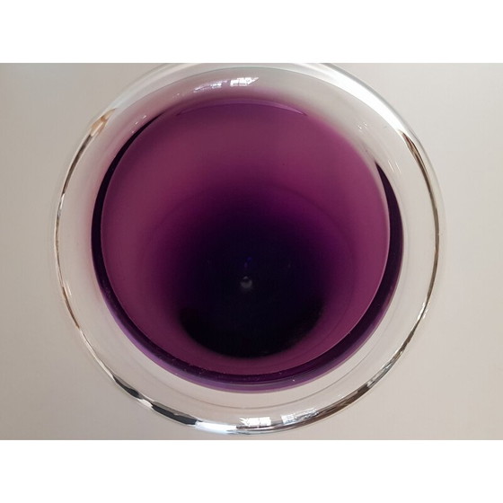 Image 1 of Vintage vase in purple glass by Wirkkala for Rosenthal