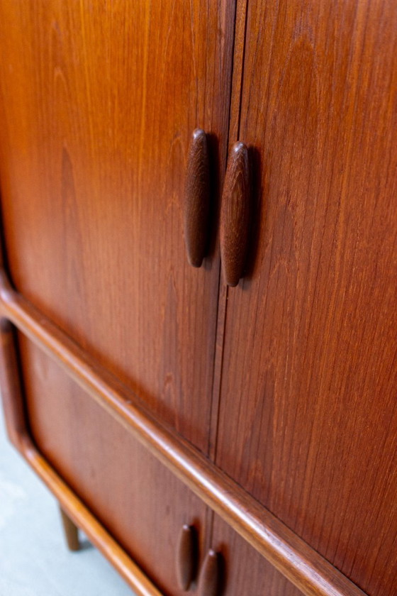 Image 1 of Mobile per dischi vintage, cassettiera, credenza Dyrlund, teak, metà secolo