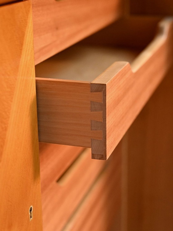 Image 1 of Elm and root veneer cabinet by AB Seffle Möbelfabrik, 1950s