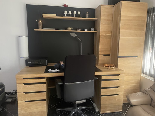 Stylish desk with lots of storage fits any interior