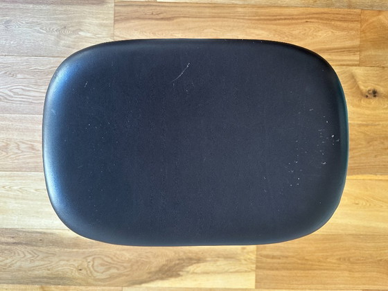 Image 1 of 4x Sgabello da bar Muuto Fiber Tube 65 cm in pelle nera