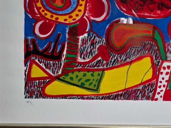 Image 1 of Corneille - Tuin der Lusten / Jardin des Delices XXL Groot - Handgesigneerd - 1991 - 11/50