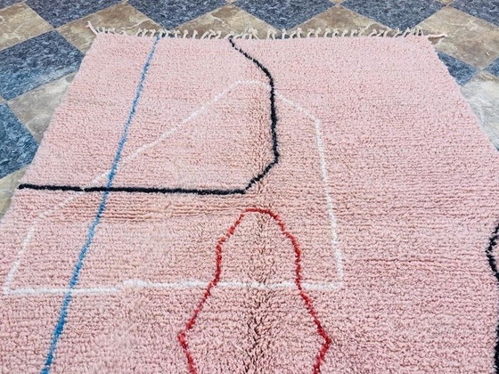 Image 1 of Tapis en laine naturelle tissé main traditionnelle taille 150/300 cm