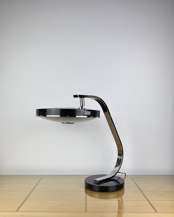 Image 1 of Brutalist Fase 520C Table Lamp by Luis Pérez de la Oliva 1960s-1970s Desktop Lamp Mid-Century Space Age Industrial Design Spain