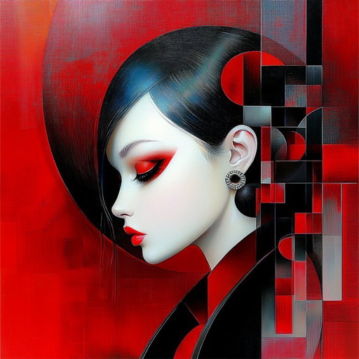 JD Paris - Néo Rouge - Toile d'artiste