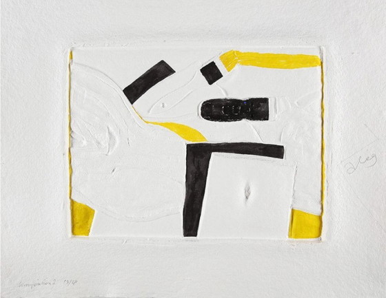 Image 1 of Aleg op "Composition 2" Handgesigneerde en genummerde aguagravure