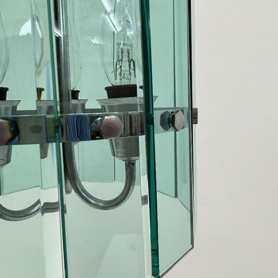 Image 1 of Mid-century Veca glass pendant lamp , 1970s , Italy